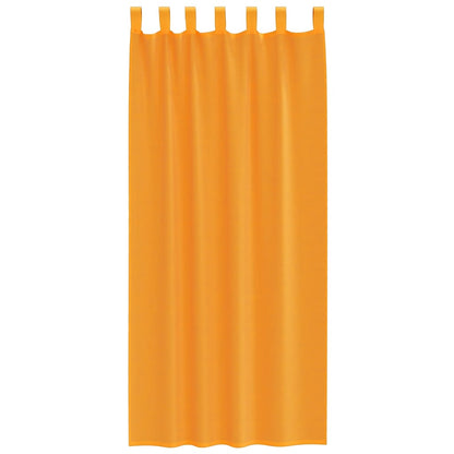Voile Vorhänge mit Schlaufen 2 Stk. Orange 140x225 cm
