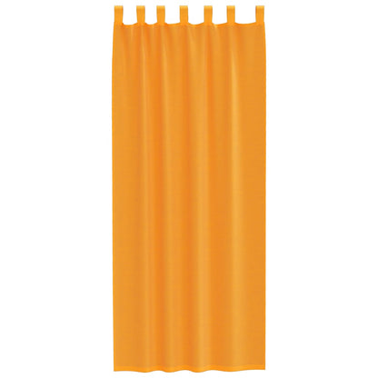 Voile Vorhänge mit Schlaufen 2 Stk. Orange 140x260 cm