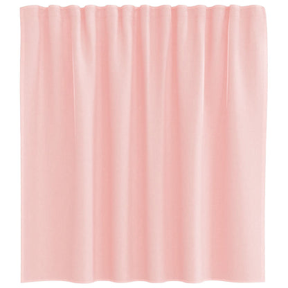 Voile Vorhänge mit Schlaufen 2 Stk. Rosa 140x140 cm