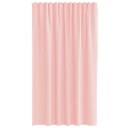 Voile Vorhänge mit Schlaufen 2 Stk. Rosa 140x175 cm