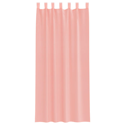 Voile Vorhänge mit Schlaufen 2 Stk. Rosa 140x245 cm