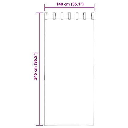 Voile Vorhänge mit Schlaufen 2 Stk. Rosa 140x245 cm