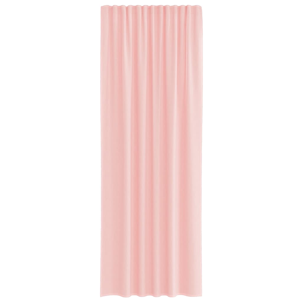 Voile Vorhänge mit Schlaufen 2 Stk. Rosa 140x260 cm
