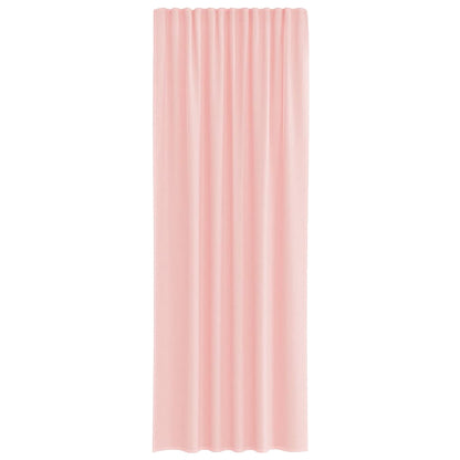 Voile Vorhänge mit Schlaufen 2 Stk. Rosa 140x260 cm