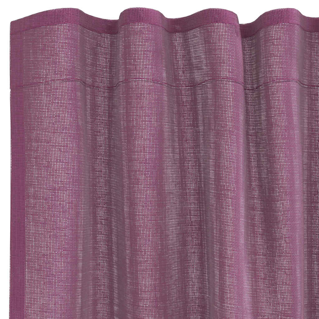 Voile Vorhänge mit Schlaufen 2 Stk. Violett 140x175 cm