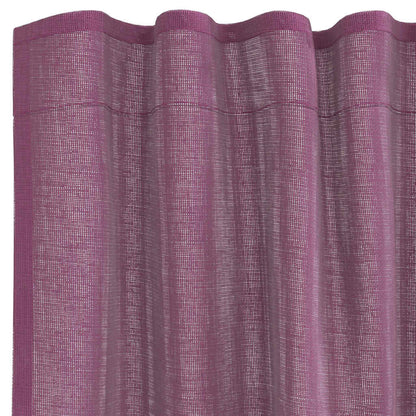 Voile Vorhänge mit Schlaufen 2 Stk. Violett 140x175 cm