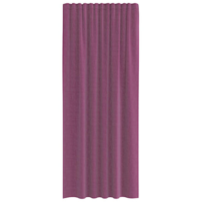 Voile Vorhänge mit Schlaufen 2 Stk. Lila 140x245 cm