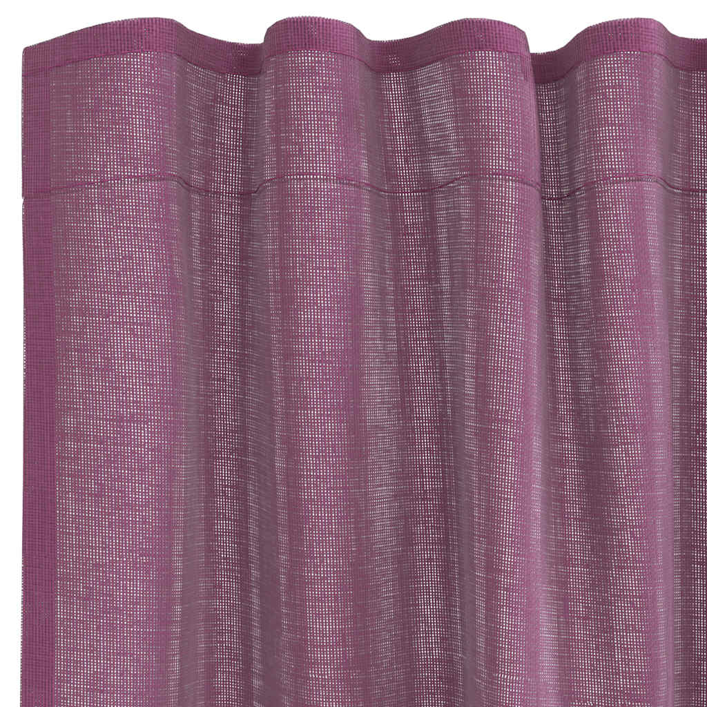 Voile Vorhänge mit Schlaufen 2 Stk. Lila 140x245 cm