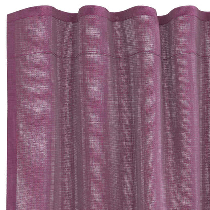 Voile Vorhänge mit Schlaufen 2 Stk. Lila 140x245 cm