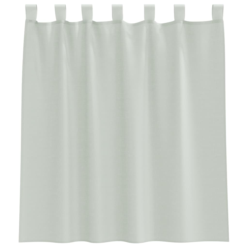 Voile Vorhänge mit Schlaufen 2 Stk. Hellgrau 140x140 cm