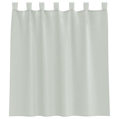 Voile Vorhänge mit Schlaufen 2 Stk. Hellgrau 140x140 cm