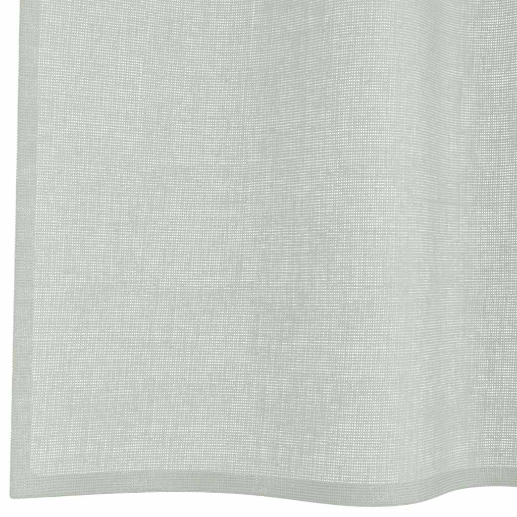 Voile Vorhänge mit Schlaufen 2 Stk. Hellgrau 140x175 cm