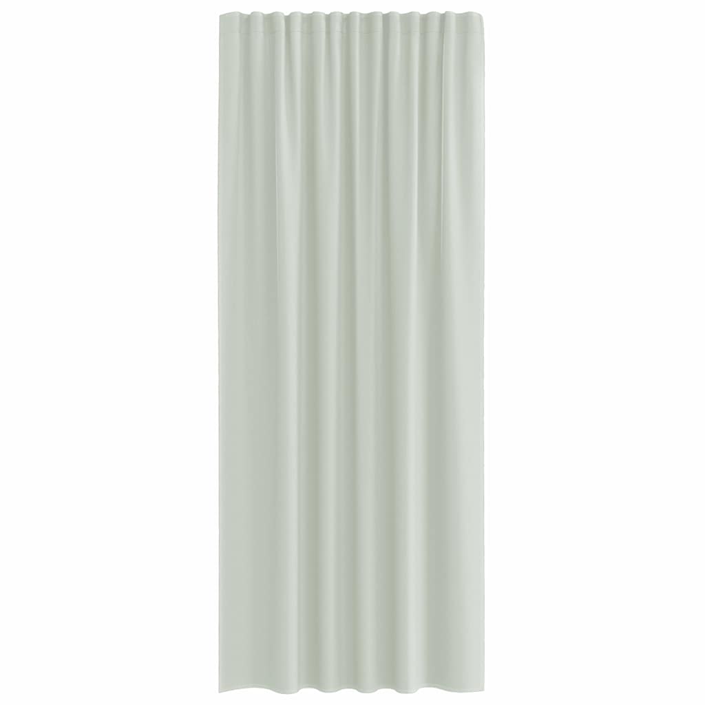 Voile Vorhänge mit Schlaufen 2 Stk. Hellgrau 140x225 cm