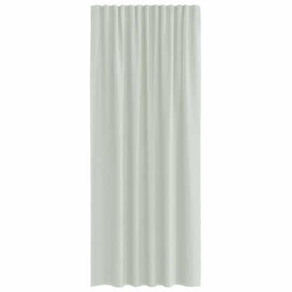 Voile Vorhänge mit Schlaufen 2 Stk. Hellgrau 140x225 cm