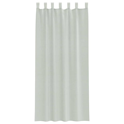 Voile Vorhänge mit Schlaufen 2 Stk. Hellgrau 140x245 cm