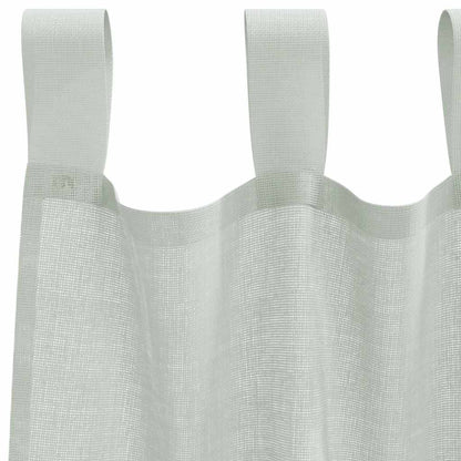 Voile Vorhänge mit Schlaufen 2 Stk. Hellgrau 140x245 cm
