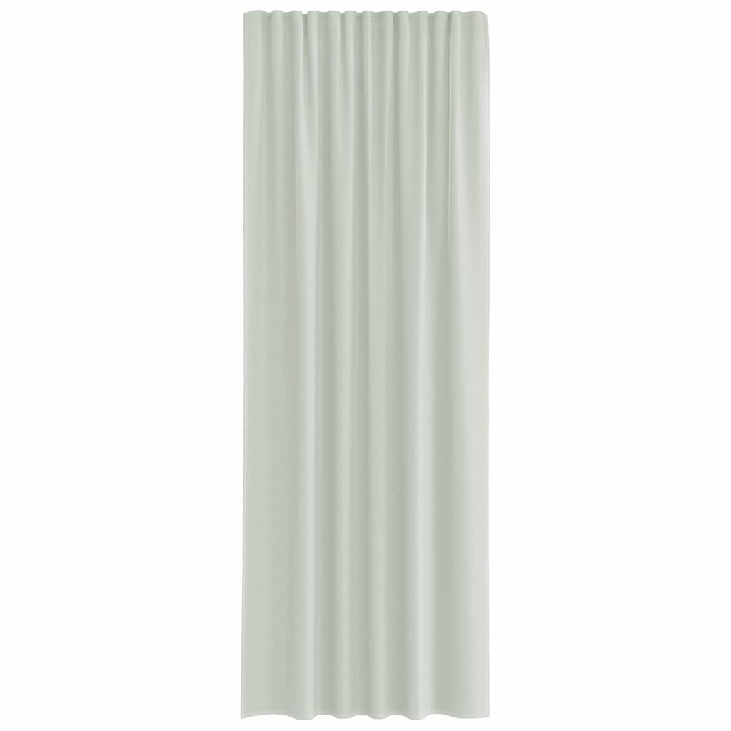 Voile Vorhänge mit Schlaufen 2 Stk. Hellgrau 140x260 cm