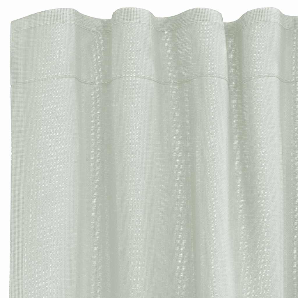 Voile Vorhänge mit Schlaufen 2 Stk. Hellgrau 140x260 cm