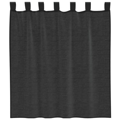 Voile Vorhänge mit Schlaufen 2 Stk. Königsblau 140x140 cm