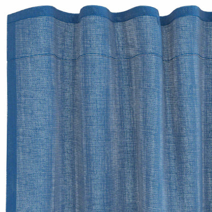 Voile Vorhänge mit Schlaufen 2 Stk. Königsblau 140x175 cm