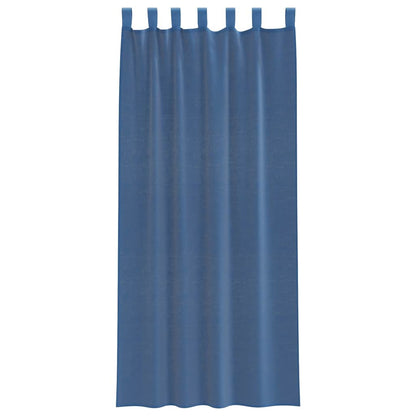 Voile Vorhänge mit Schlaufen 2 Stk. Königsblau 140x225 cm