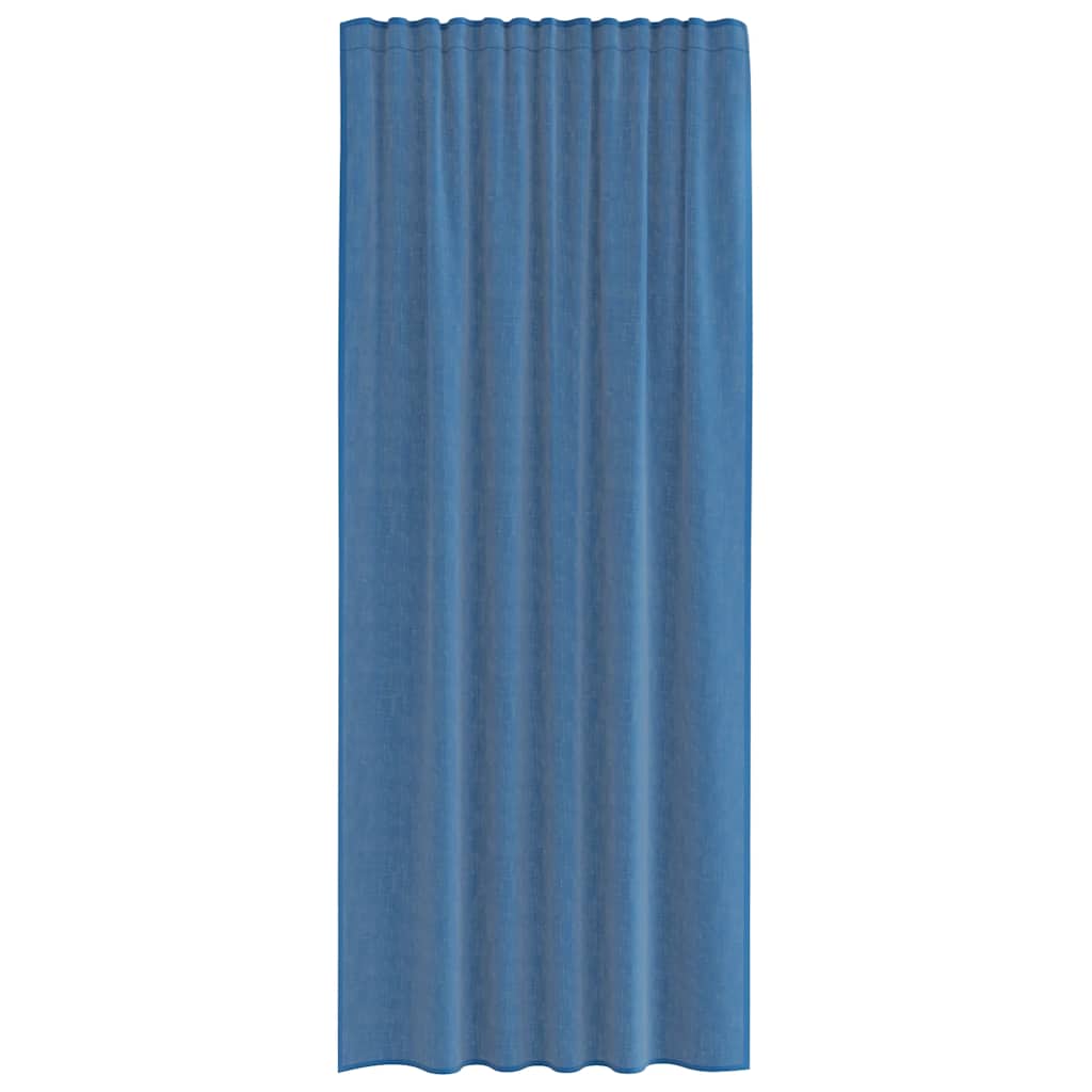 Voile Vorhänge mit Schlaufen 2 Stk. Königsblau 140x245 cm