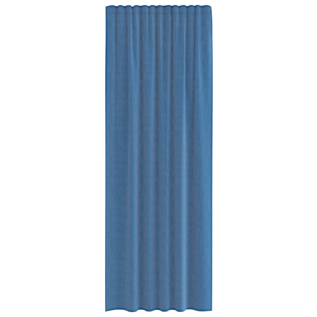 Voile Vorhänge mit Schlaufen 2 Stk. Königsblau 140x260 cm