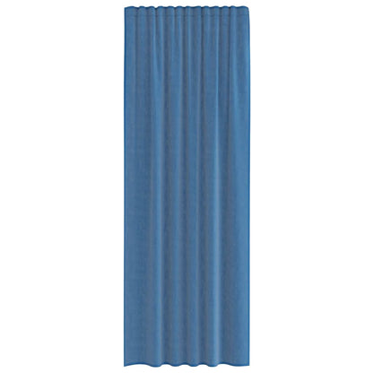 Voile Vorhänge mit Schlaufen 2 Stk. Königsblau 140x260 cm