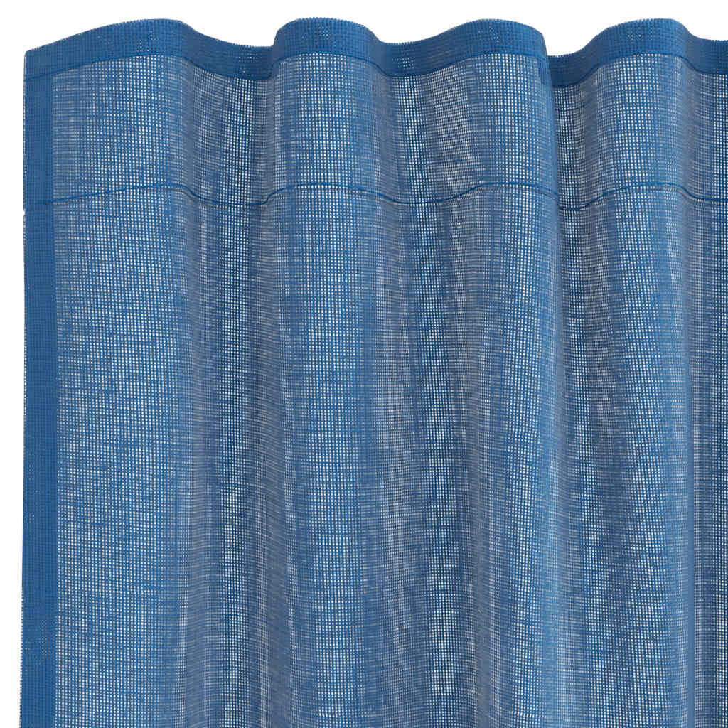 Voile Vorhänge mit Schlaufen 2 Stk. Königsblau 140x260 cm
