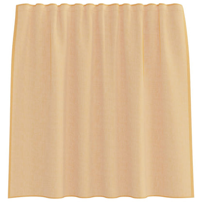 Voile Vorhänge mit Schlaufen 2 Stk. Sandfarbe 140x140 cm