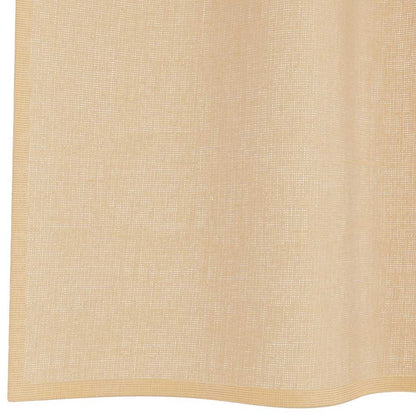 Voile Vorhänge mit Schlaufen 2 Stk. Sandfarbe 140x140 cm