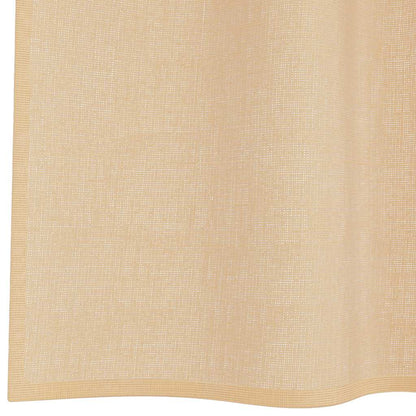 Voile Vorhänge mit Schlaufen 2 Stk. Sandfarbe 140x260 cm