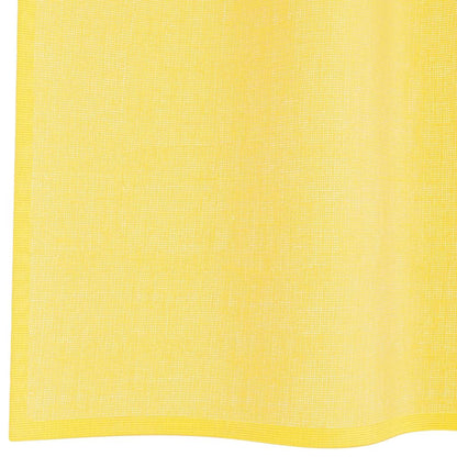Voile Vorhänge mit Schlaufen 2 Stk. Gelb 140x245 cm
