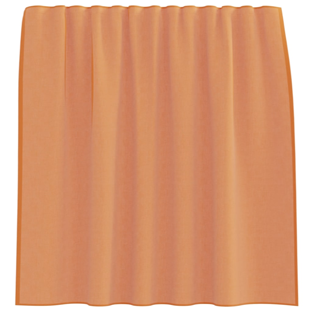 Voile Vorhänge mit Schlaufen 2 Stk. Terrakottarot 140x140 cm