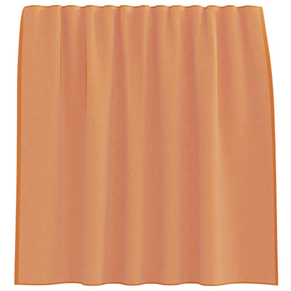 Voile Vorhänge mit Schlaufen 2 Stk. Terrakottarot 140x140 cm