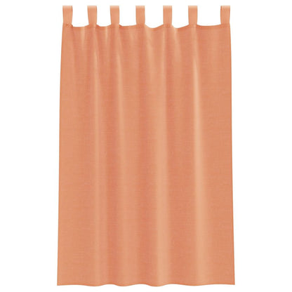 Voile Vorhänge mit Schlaufen 2 Stk. Terrakottarot 140x175 cm