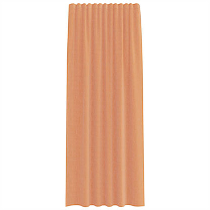 Voile Vorhänge mit Schlaufen 2 Stk. Terrakottarot 140x225 cm