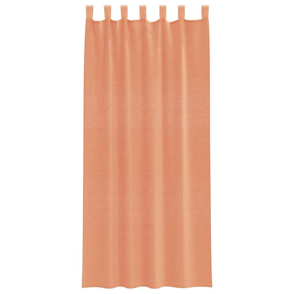 Voile Vorhänge mit Schlaufen 2 Stk. Terrakottarot 140x245 cm