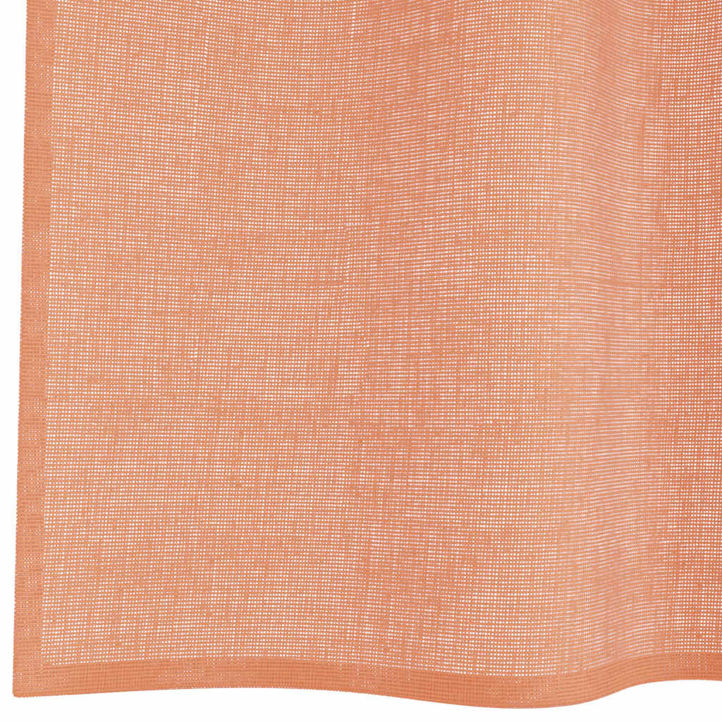 Voile Vorhänge mit Schlaufen 2 Stk. Terrakottarot 140x245 cm