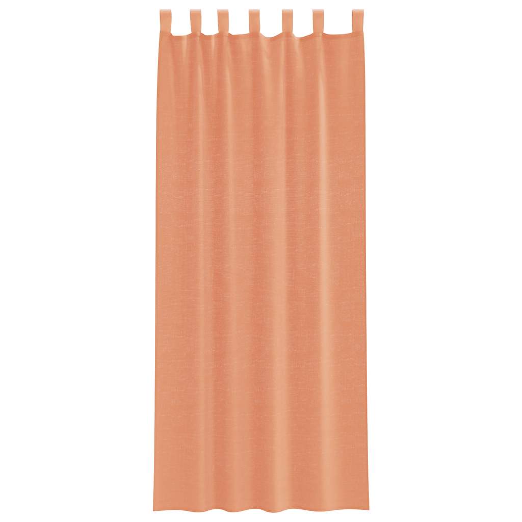 Voile Vorhänge mit Schlaufen 2 Stk. Terrakottarot 140x260 cm