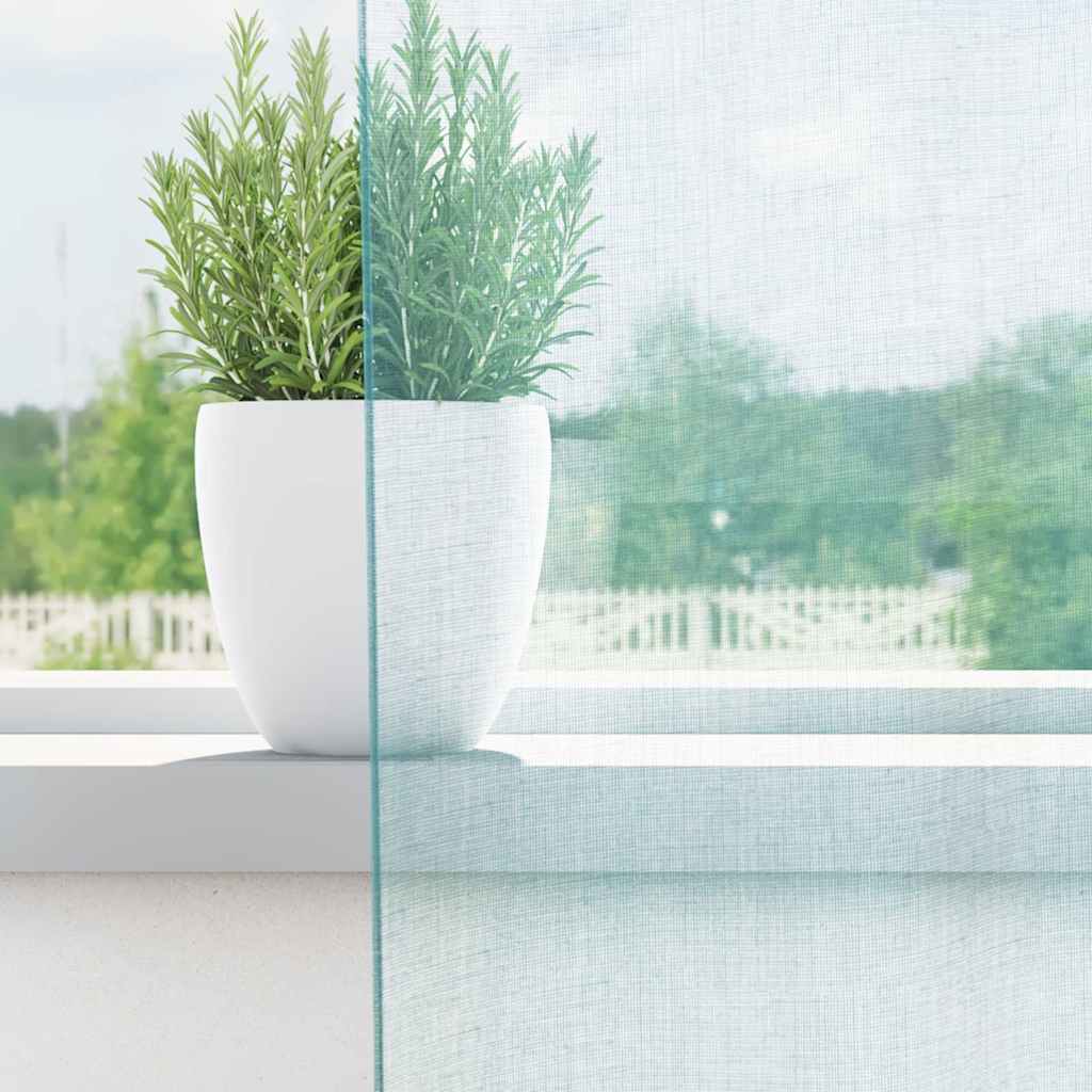 Voile Vorhänge mit Schlaufen 2 Stk. Türkis 140x140 cm