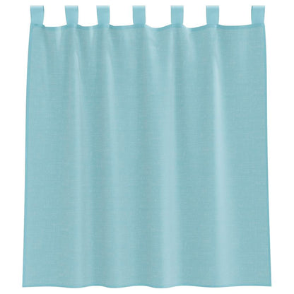 Voile Vorhänge mit Schlaufen 2 Stk. Türkis 140x140 cm