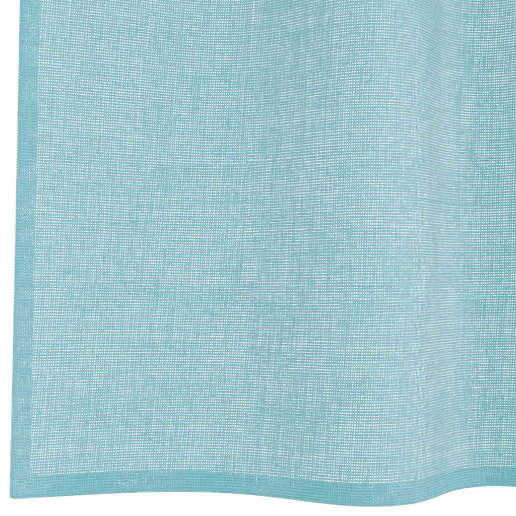 Voile Vorhänge mit Schlaufen 2 Stk. Türkis 140x175 cm