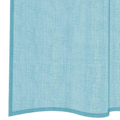 Voile Vorhänge mit Schlaufen 2 Stk. Türkis 140x245 cm