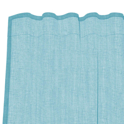 Voile Vorhänge mit Schlaufen 2 Stk. Türkis 140x245 cm