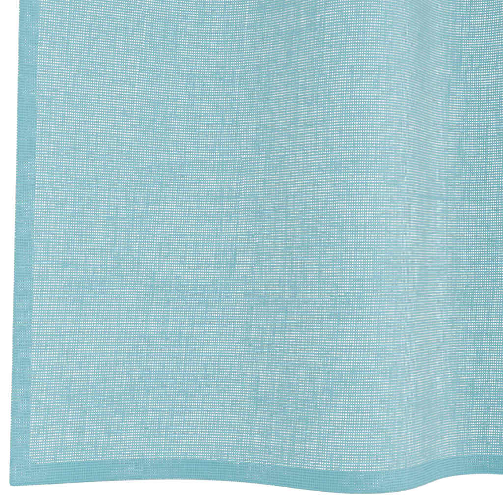Voile Vorhänge mit Schlaufen 2 Stk. Türkis 140x260 cm