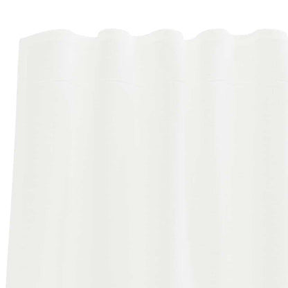 Voile Vorhänge mit Schlaufen 2 Stk. Weiß 140x140 cm