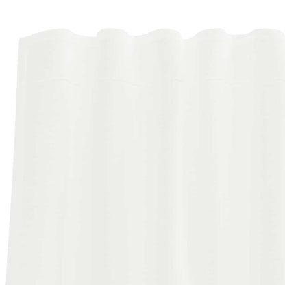 Voile Vorhänge mit Schlaufen 2 Stk. Weiß 140x225 cm