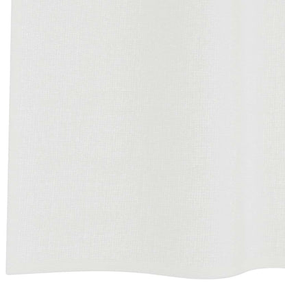 Voile Vorhänge mit Schlaufen 2 Stk. Weiß 140x260 cm