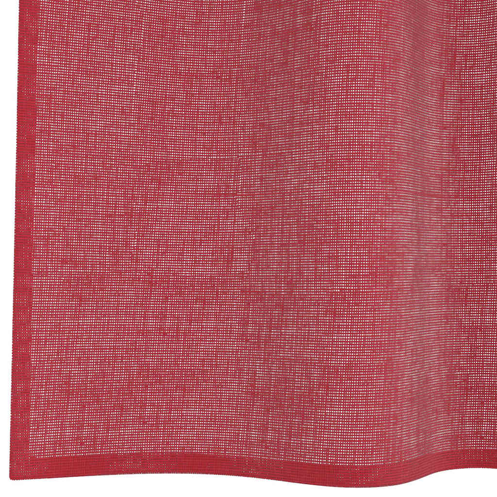 Voile Vorhänge mit Schlaufen 2 Stk. Weinrot 140x175 cm